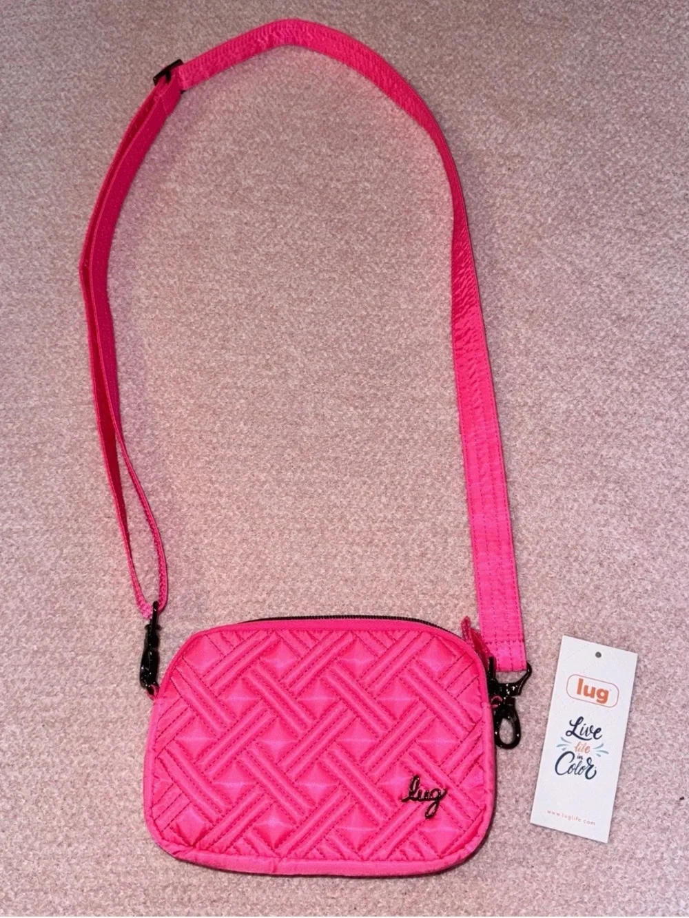 Lug Cross Body Bag *BRAND NEW* / Pink Crossbody Bag / Cream Crossbody Bag